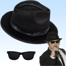 Blues Brothers Set Hut und Brille