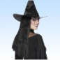 Preview: Hexenperücke schwarz lang