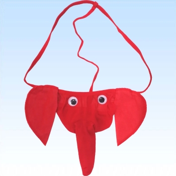Tanga Elefant mit Rüssel ROT