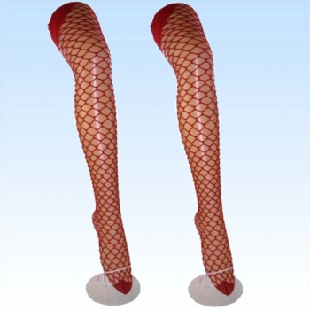 Netzstrumpfhose Marianne Rot Gr. L/XL
