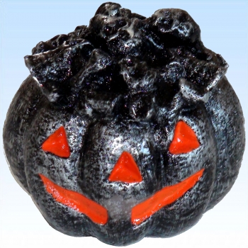 Halloween Kerze Totenkopf Kürbis