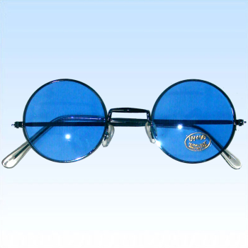 70er Jahre Hippie Brille lila Hippiebrille Partybrille Damenbrille Flower Power 