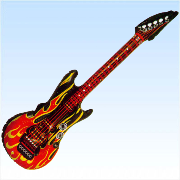 Rocker Luftgitarre Feuer Rocker Luftgitarre Feuer