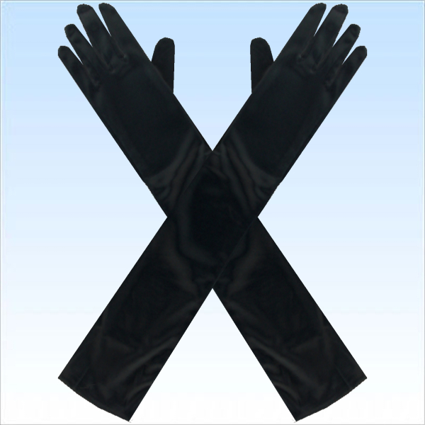 Extra lange schwarze XL Handschuhe