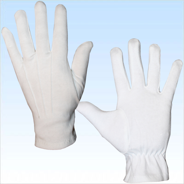 Elegante weiße Handschuhe