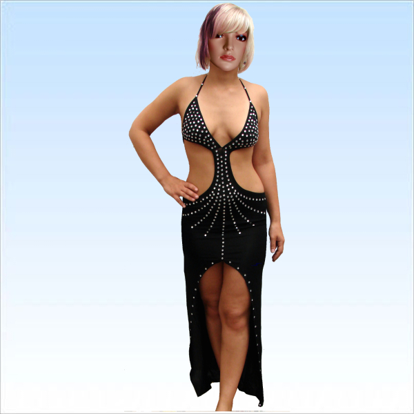 Rückenfreies Abendkleid