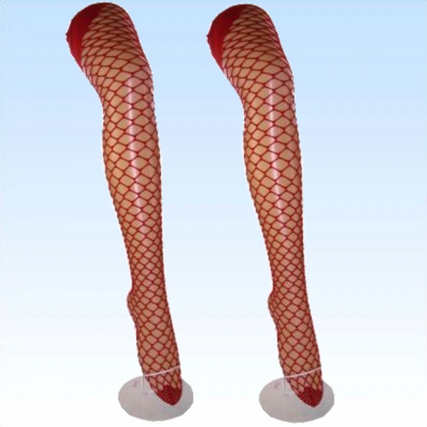 Netzstrumpfhose Marianne Rot Gr. L/XL