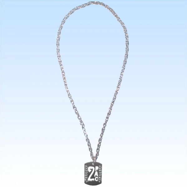 Metallkette mit Rasierklinge