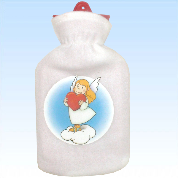 Wärmflasche Schutzengel mit Herz
