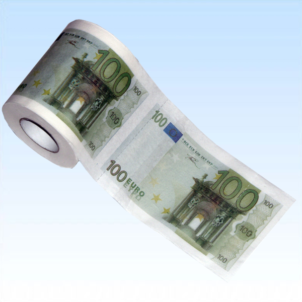 Toilettenpapier 100 Euro