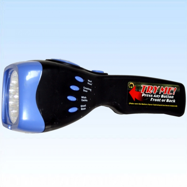 Taschenlampe mit Horrorgeräuschen