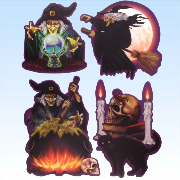 Horror Fensterbild Hexen