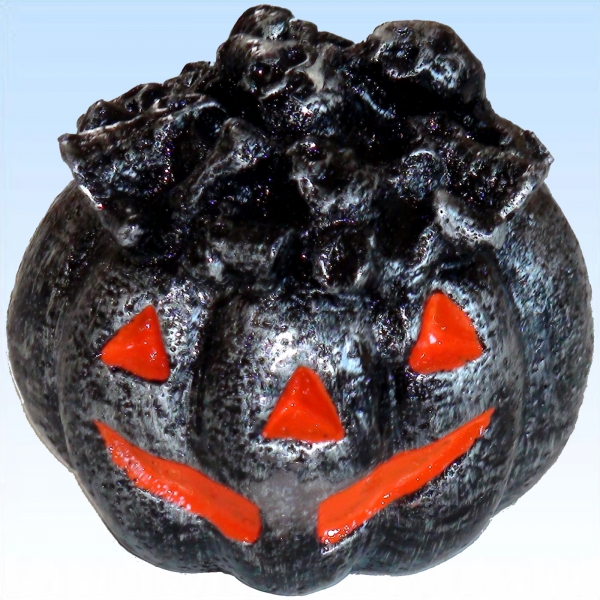 Halloween Kerze Totenkopf Kürbis