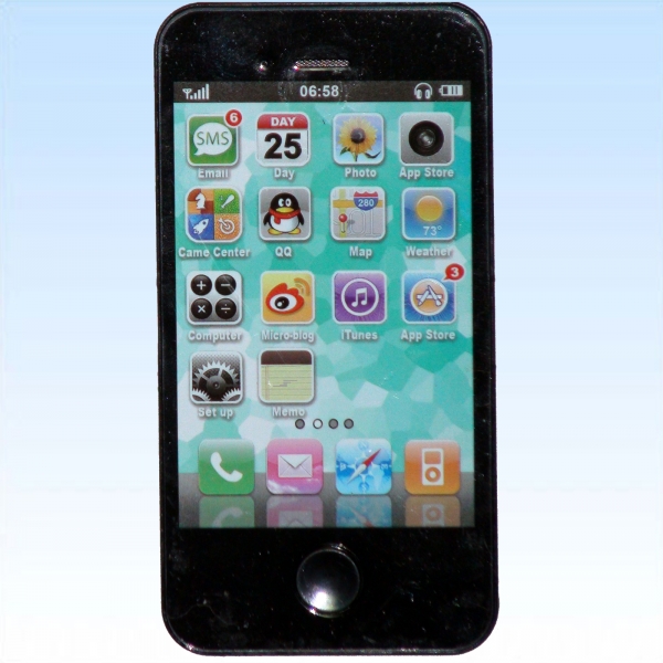 Spritzendes Smartphone