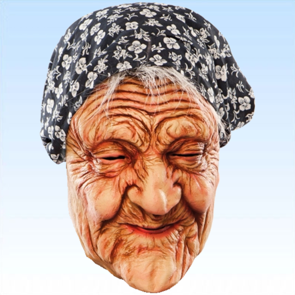 Omamaske Maske alte Frau Oma Greisin Vollmaske