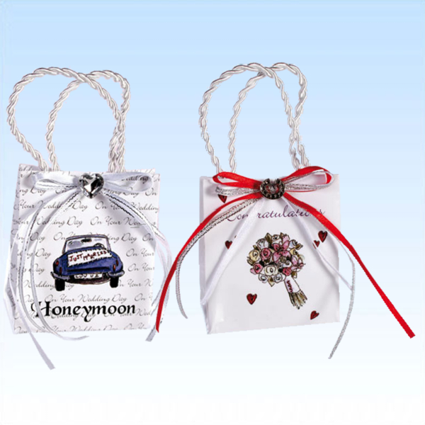 Geschenktüte mit Spieluhr Hochzeitsmarsch