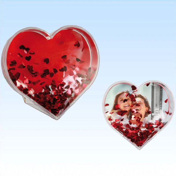 Foto - Herz mit Glitterherzen