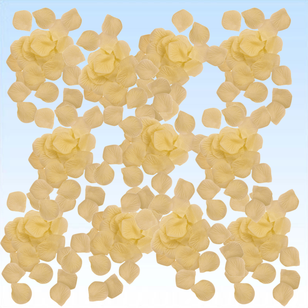 Stoff Rosenblätter Creme