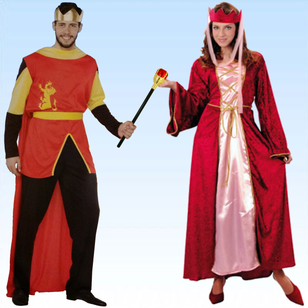 Samt Kostüm Königin oder König