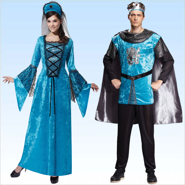 Samtkostüm Royal Prinzessin Königin oder König