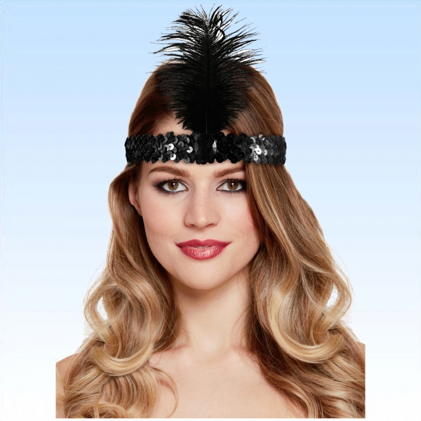 Schwarzer Kopfschmuck