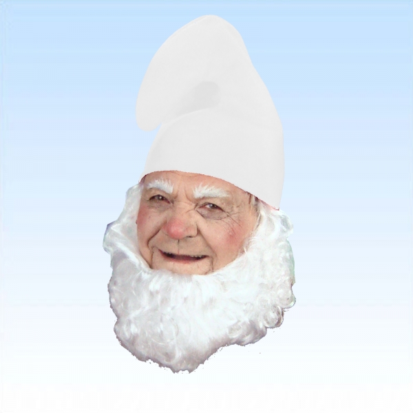 Zwergenmütze weiß Mütze Zwerg