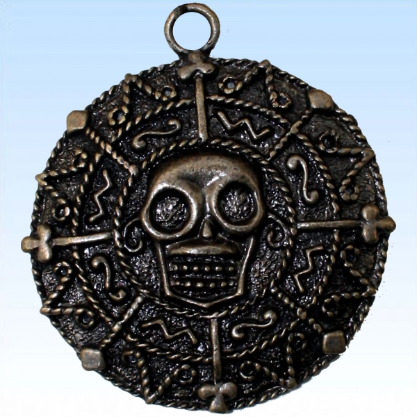 Halskette mit Totenkopf Anhänger