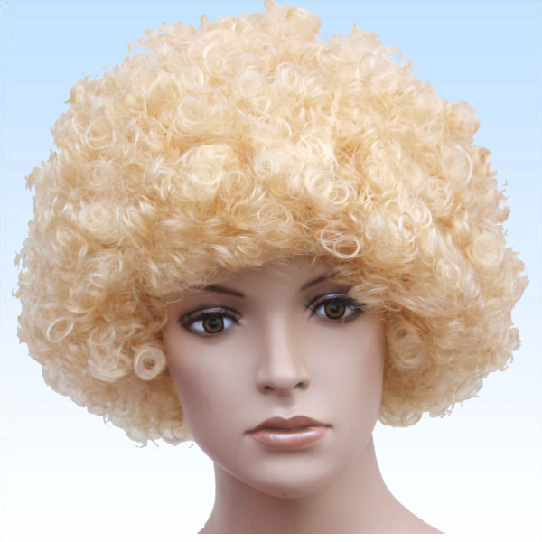 Blonde Mega Afro Perücke