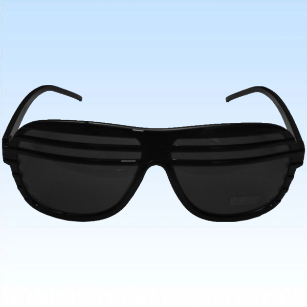 Atzenbrille SCHWARZ Partybrille