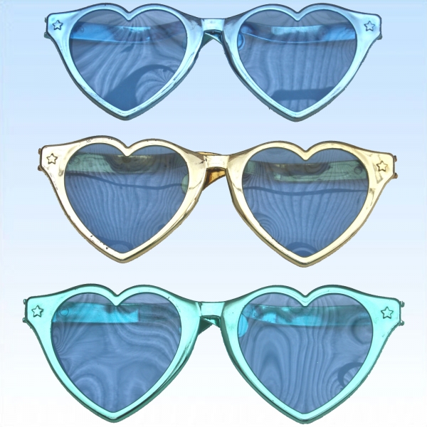 Große Herz Brille