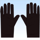 Handschuhe  Abendgarderobe SCHWARZ