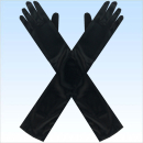 Extra lange schwarze XXL Handschuhe