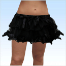 Petticoat Schwarz mit Schleifen und Spitze