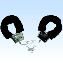 Plüschhandschellen SCHWARZ