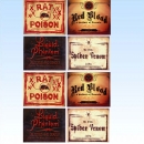 Horror Flaschenaufkleber 8 Aufkleber