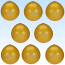 Luftballons 50 Jahre, gold