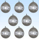 Luftballons 25 Jahre silber