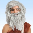 Perücke alter Mann mit Vollbart Greis
