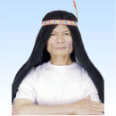 Perücke Squaw mit Stirnband
