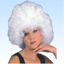 Mega Afro Perücke WEISS