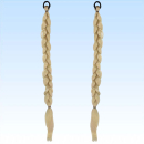 2 Zöpfe zum Anstecken BLOND Zopf